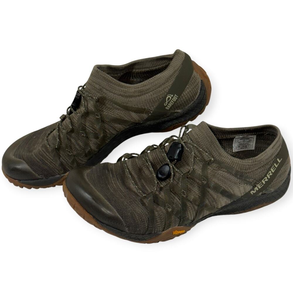 Merrell Trail Glove 4 Trail Shoes, Olive Green, Minimalist Barefoot, Women's 7